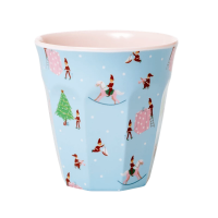 Christmas Elf Print Melamine Cup Rice DK